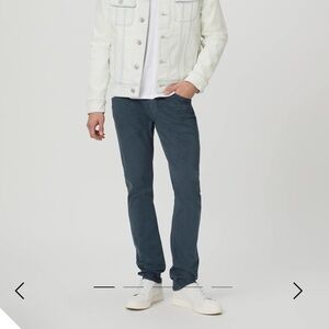 PAIGE Men’s Lennox Slim Fit Jeans – Dark Wash Stretch Denim, Size 33